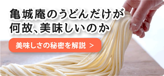 亀城庵のうどんだけが何故、美味しいのか